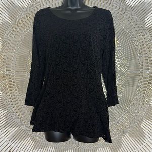 Beautiful babydoll black top